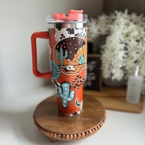 Embrace the Wild West Spirit: Laser-Engraved Western‎ themed 40oz Tumbler